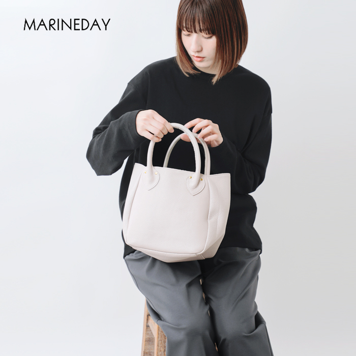 MARINE DAY マリンデイ シュリンク カウレザー トートバッグ