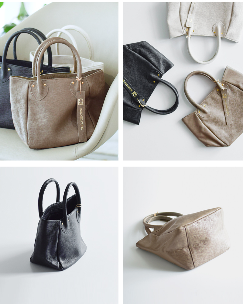 MARINE DAY マリンデイ シュリンク カウレザー トートバッグ