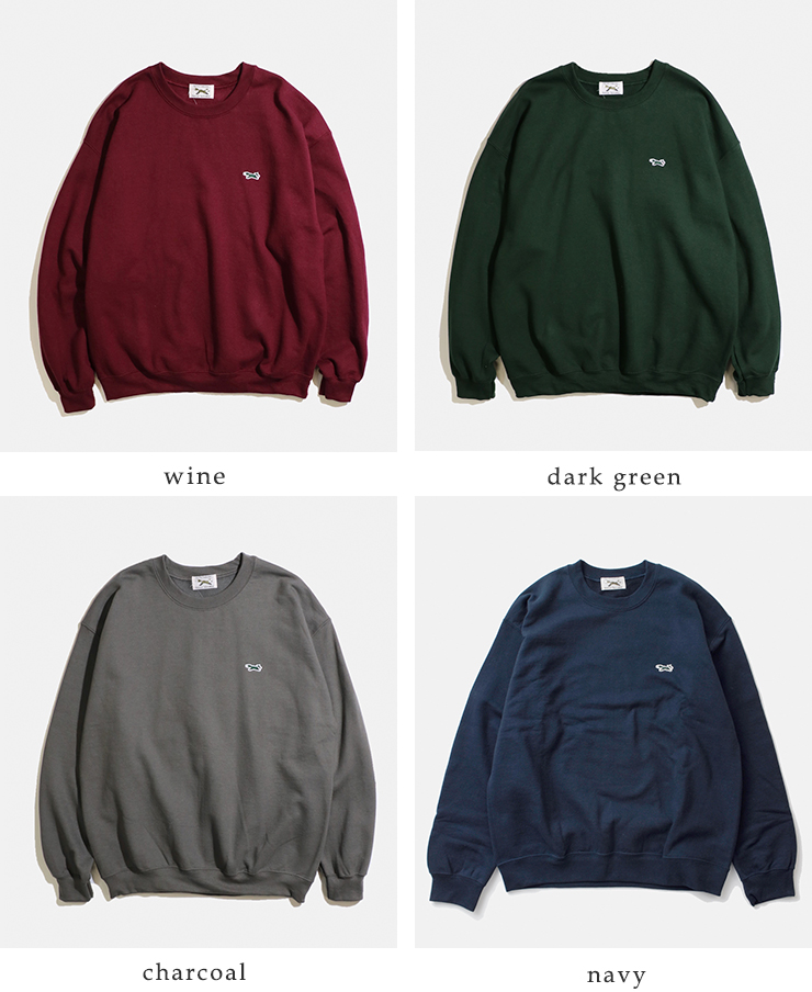 PENNEYS(ペニーズ)THEFOXフリースベーシッククルーネックスウェットシャツpn23s021