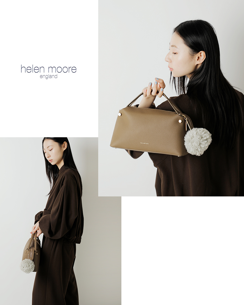 helen moore(ヘレンムーア)フェイクシープスキンポンポンキーホルダーpom