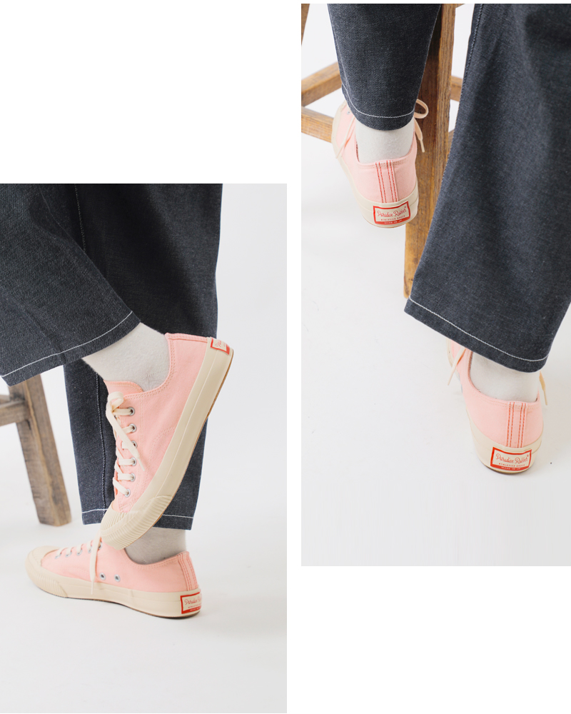 “PRAS”(プラス)コットン10号児島帆布シェルキャップローカットスニーカー“SHELLCAPLOWIRO”pras-01-iro