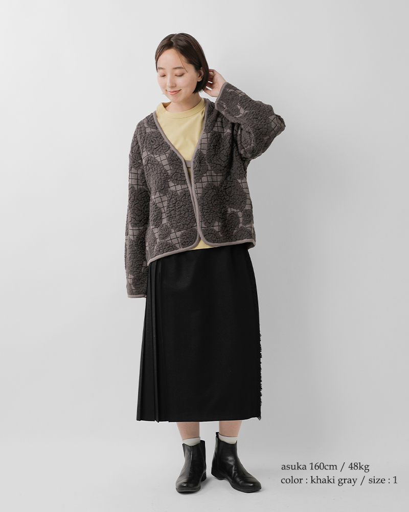 passe present le prmer(パッセ プレゾン ル プルメ)ふくれジャガードジャケットカーディガンprm-2056