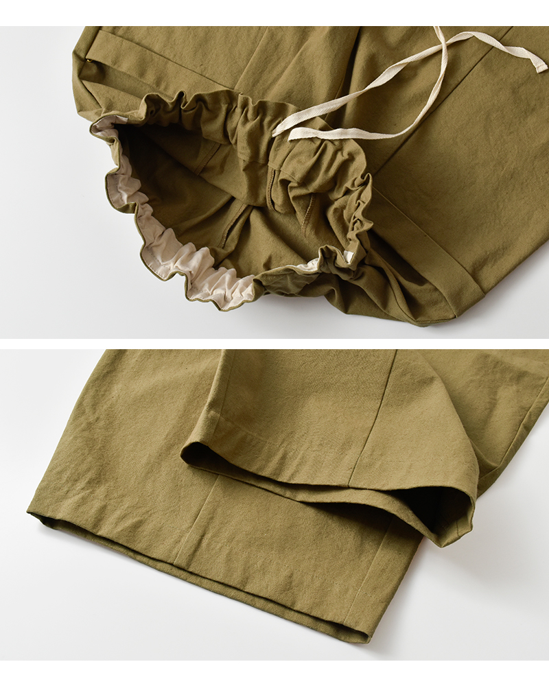 MAGALI(マガリ)コットンリネンアンティークキャンバスフラップパンツpt64