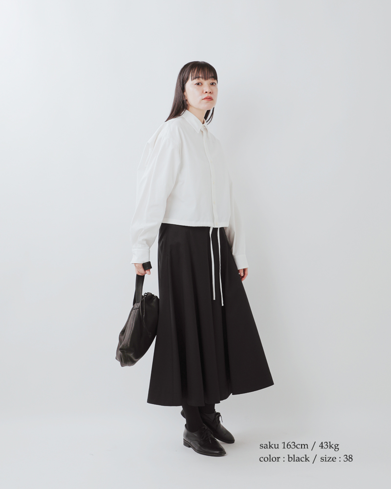 nicholson&nicholson(ニコルソンアンドニコルソン)ストレッチウールロングプリーツスカートpuzzleo