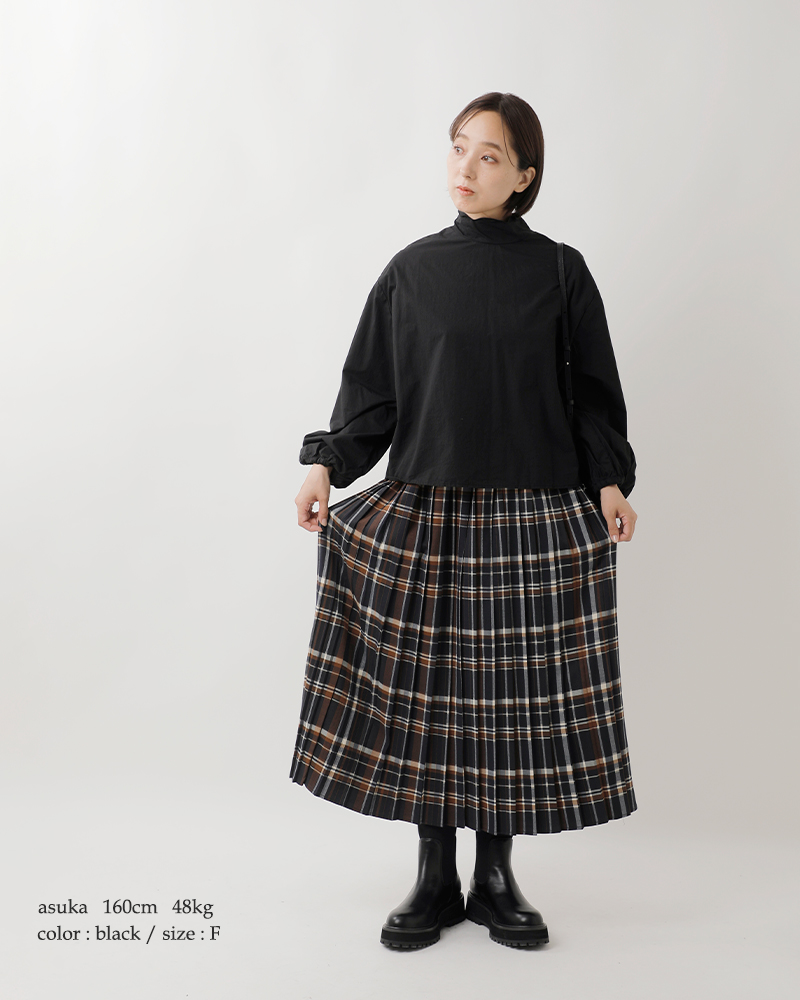 ROBE de PEAU(ローブデポー)コットンスカラップ刺繍2wayハイネックブラウス“JOUJOU2WAYBLOUSE”r306