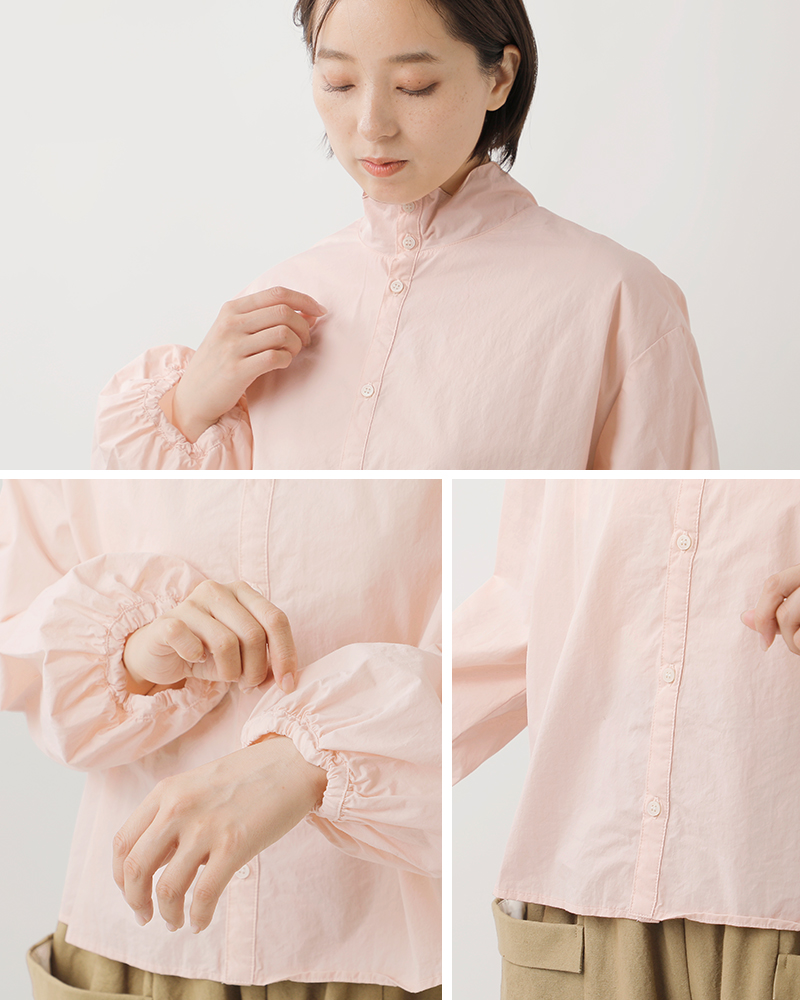 ROBE de PEAU(ローブデポー)コットンスカラップ刺繍2wayハイネックブラウス“JOUJOU2WAYBLOUSE”r306