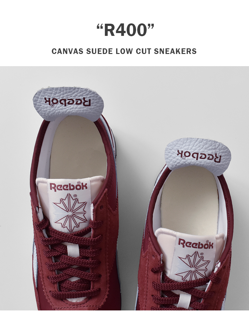 Reebok(リーボック)キャンバススエードローカットスニーカー“R400”r400