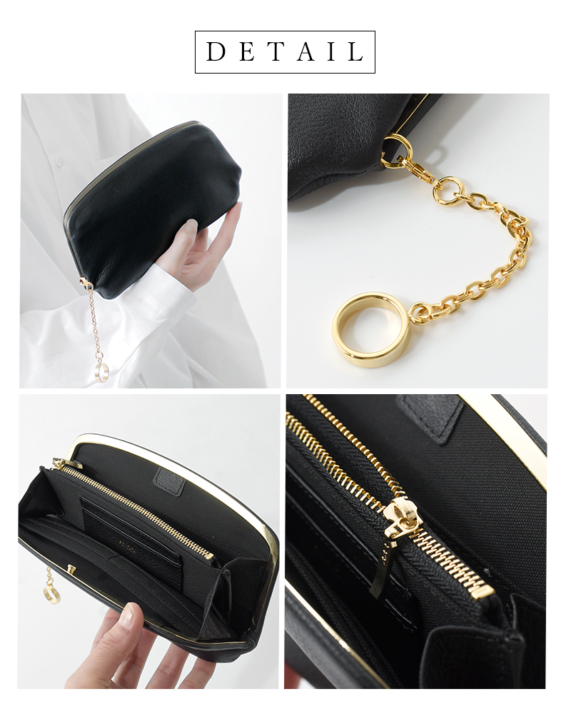 POMTATA(ポンタタ)グローブレザーがま口ロングウォレット“RACSERIES”rac-long-wallet