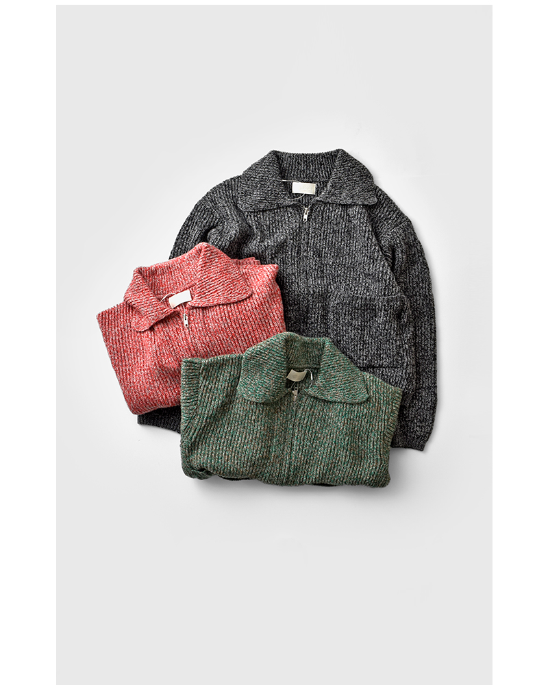 soglia(ソリア)ウールメランジニットジャケット“REPRAYMelangeKnitJacket”repray-mel-k-j