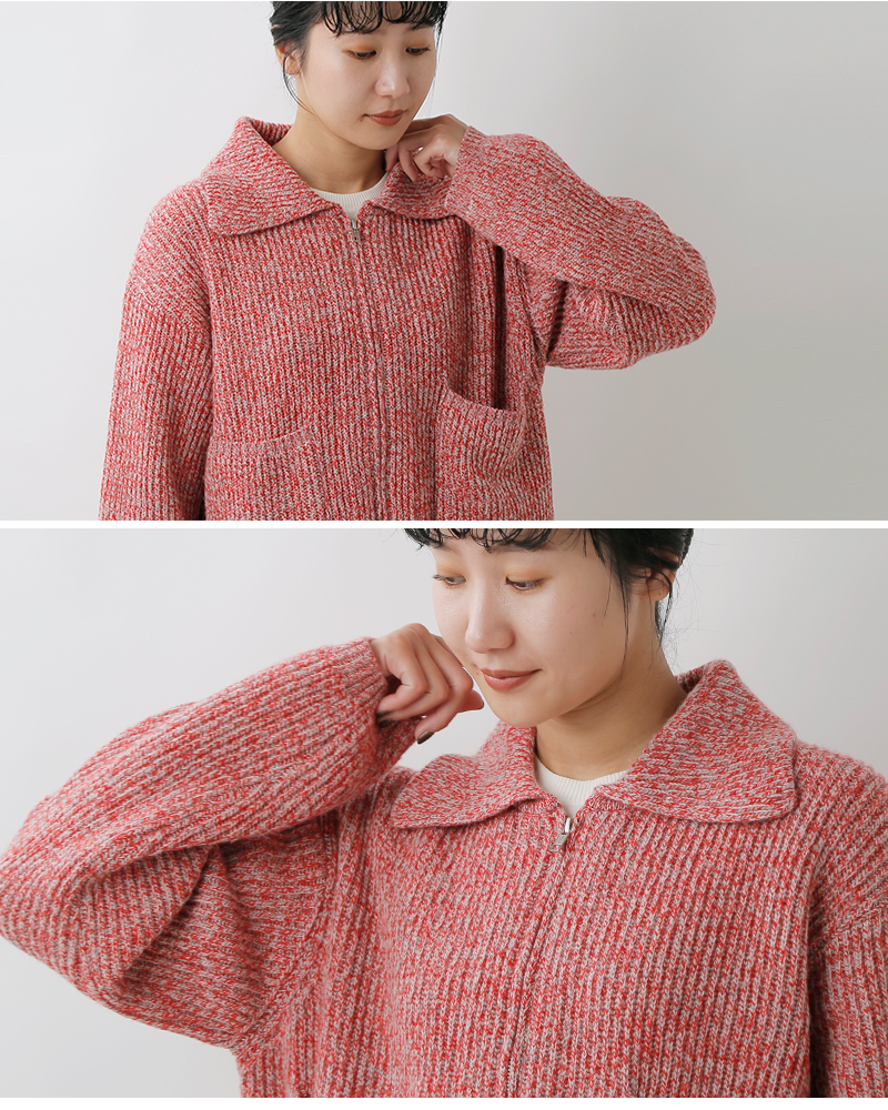 soglia(ソリア)ウールメランジニットジャケット“REPRAYMelangeKnitJacket”repray-mel-k-j