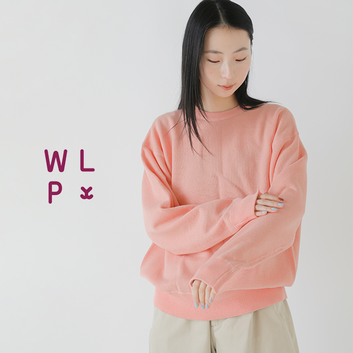 WLP(ダブルエルピー)ウールコットンニットクルーネックプルオーバーrl2510