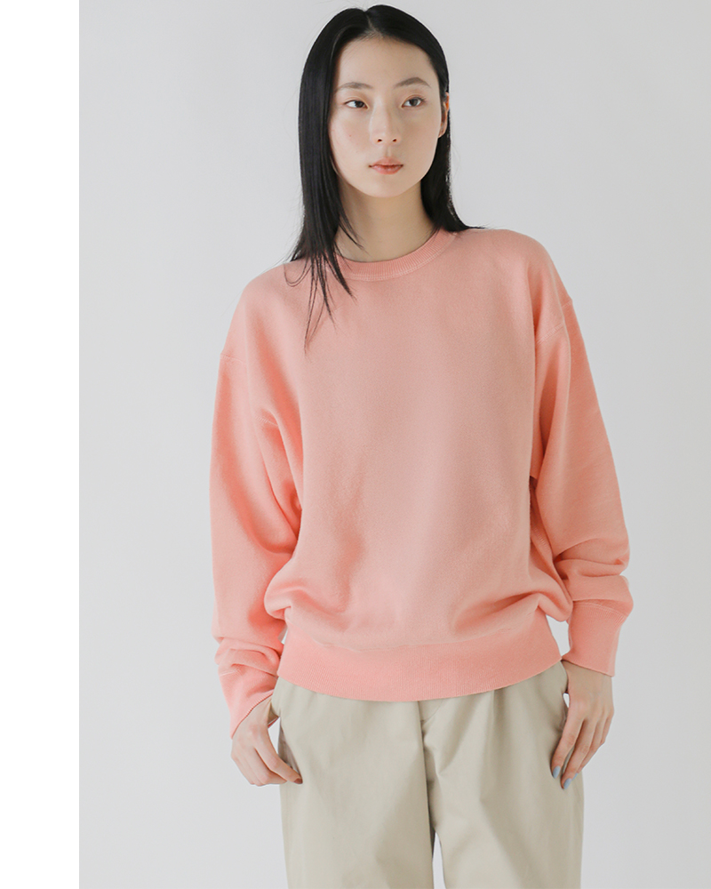 WLP(ダブルエルピー)ウールコットンニットクルーネックプルオーバーrl2510