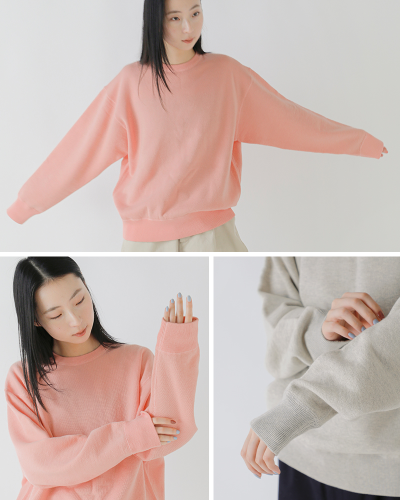 WLP(ダブルエルピー)ウールコットンニットクルーネックプルオーバーrl2510