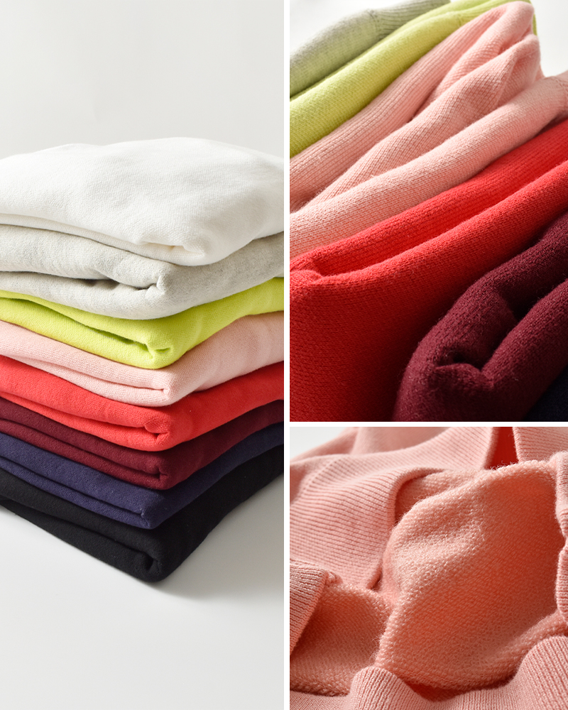 WLP(ダブルエルピー)ウールコットンニットクルーネックプルオーバーrl2510