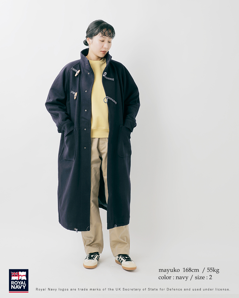ROYAL NAVY(ロイヤルネイビー)カルゼメルトンスモックロングコート“SMOCKLONGCOAT”rn25fsml18