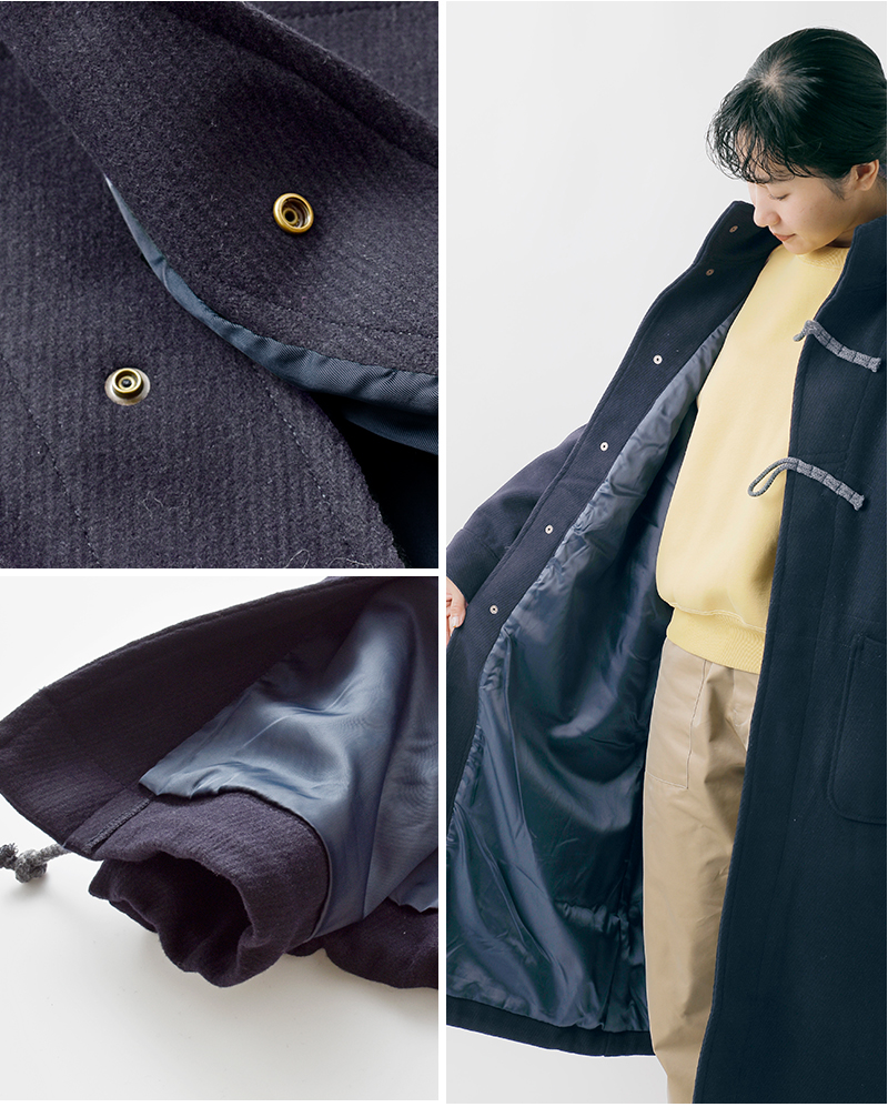 ROYAL NAVY(ロイヤルネイビー)カルゼメルトンスモックロングコート“SMOCKLONGCOAT”rn25fsml18