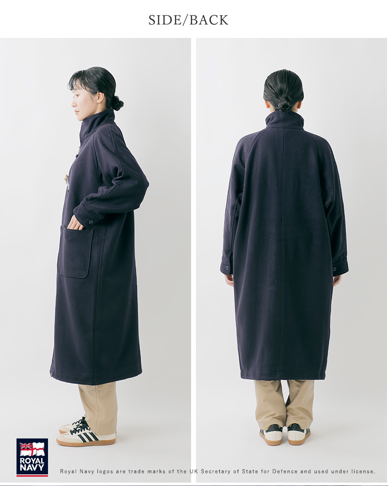 ROYAL NAVY(ロイヤルネイビー)カルゼメルトンスモックロングコート“SMOCKLONGCOAT”rn25fsml18