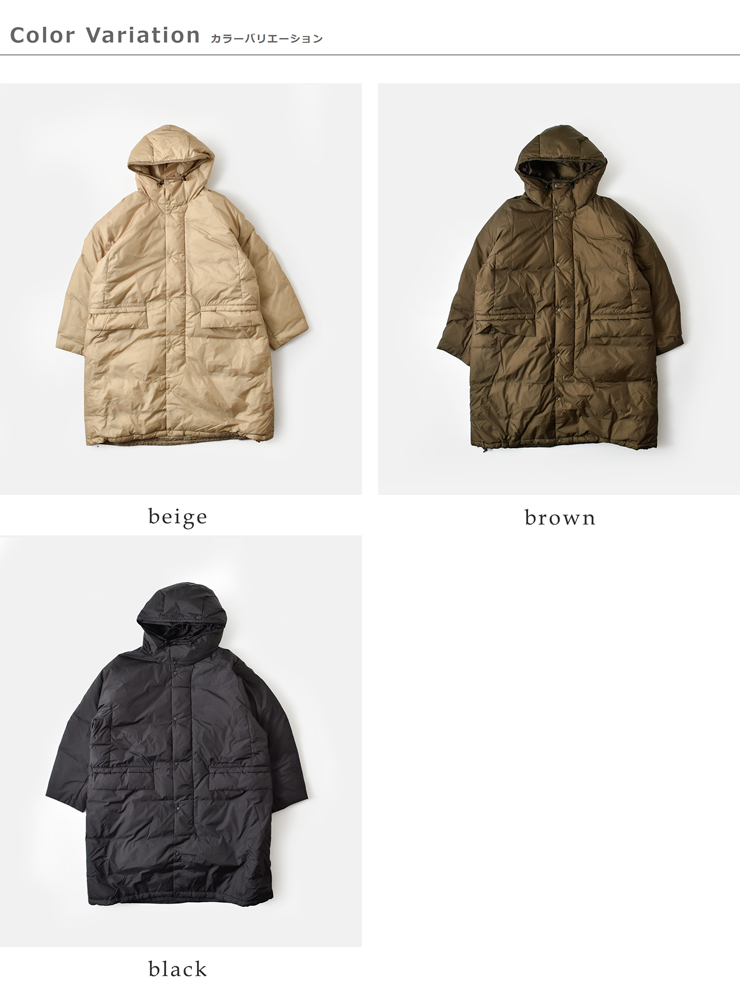 REMI RELIEF(レミレリーフ)超軽量ナイロンアウトドアフーディーロングダウンジャケットrn29373003