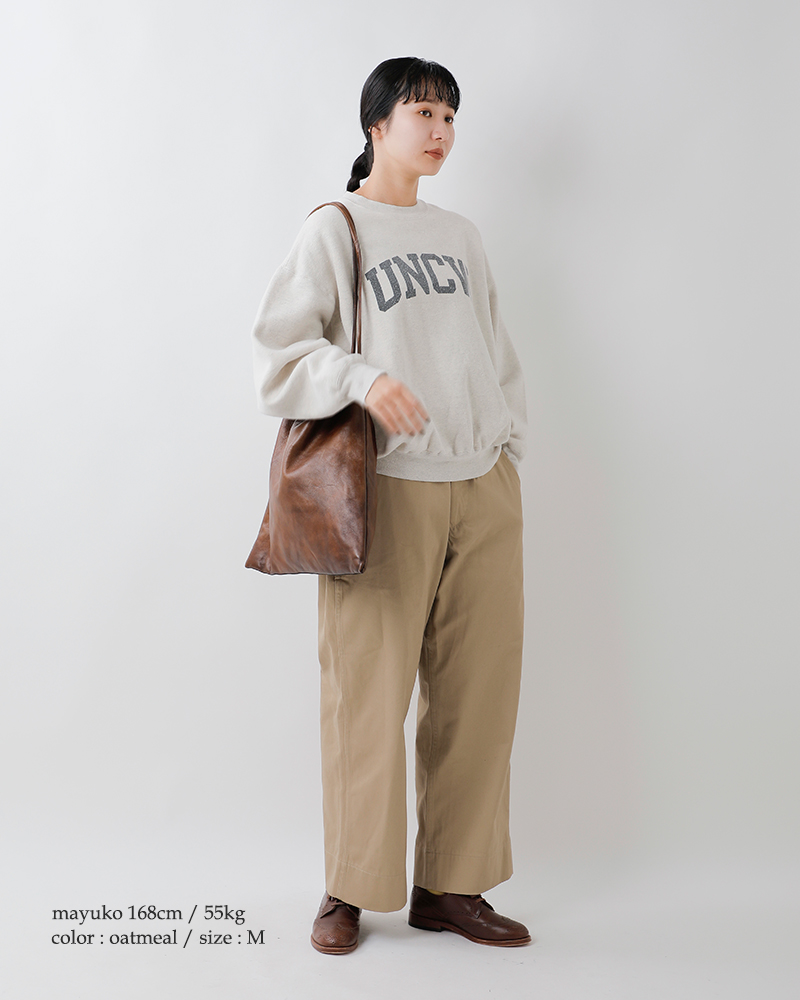 REMI RELIEF(レミレリーフ)コットンSP加工起毛裏毛クルーネック長袖Tシャツrn29373141-42