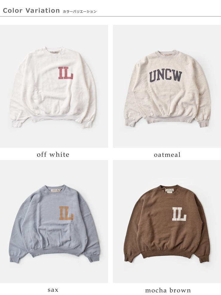 REMI RELIEF(レミレリーフ)コットンSP加工起毛裏毛クルーネック長袖Tシャツrn29373141-42