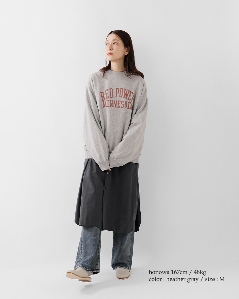 REMI RELIEF(レミレリーフ)コットンSP加工3飛び裏毛クルーネックスウェットシャツrn29373149-50