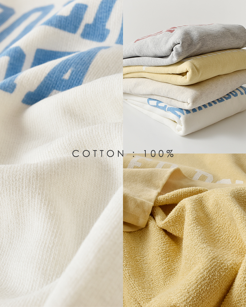 REMI RELIEF(レミレリーフ)コットンSP加工3飛び裏毛クルーネックスウェットシャツrn29373149-50