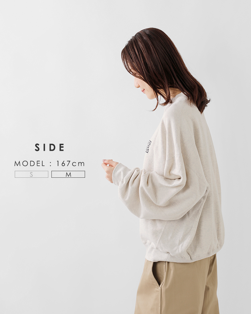 REMI RELIEF(レミレリーフ)コットンSP加工3飛び裏毛クルーネックスウェットシャツrn29373149-50