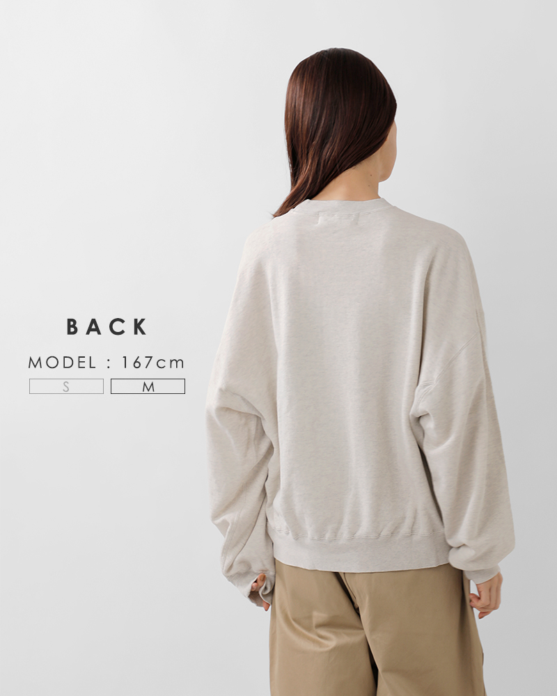 REMI RELIEF(レミレリーフ)コットンSP加工3飛び裏毛クルーネックスウェットシャツrn29373149-50