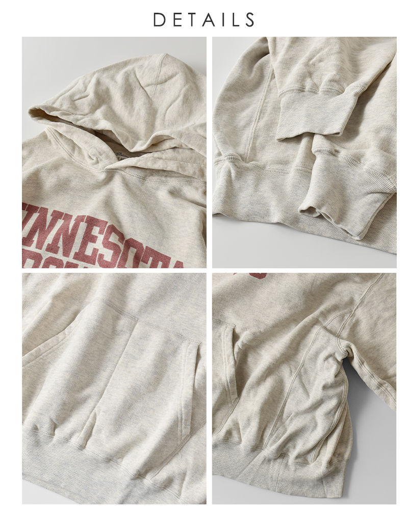 REMI RELIEF(レミレリーフ)コットンSP加工3飛び裏毛スウェットパーカーrn29373153-54