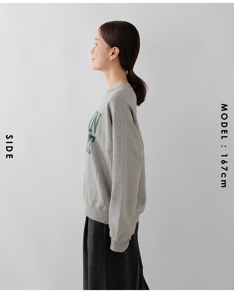 REMI RELIEF(レミレリーフ)コットンSP加工3飛び裏毛クルーネックニューフィットスウェットシャツrn29373157