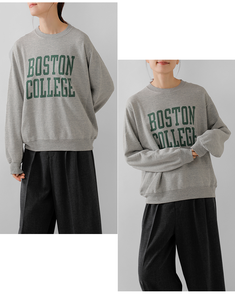 REMI RELIEF(レミレリーフ)コットンSP加工3飛び裏毛クルーネックニューフィットスウェットシャツrn29373157