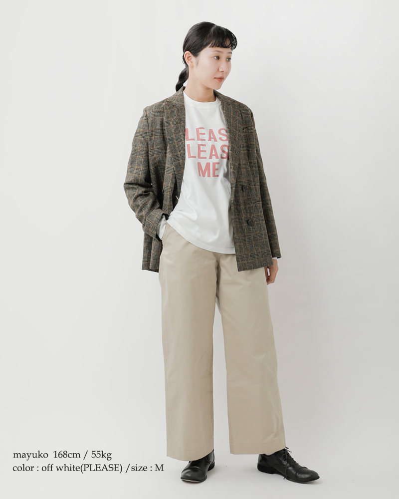 REMI RELIEFコットン HARD SP加工 天竺 長袖 Tシャツ rn29373169-70