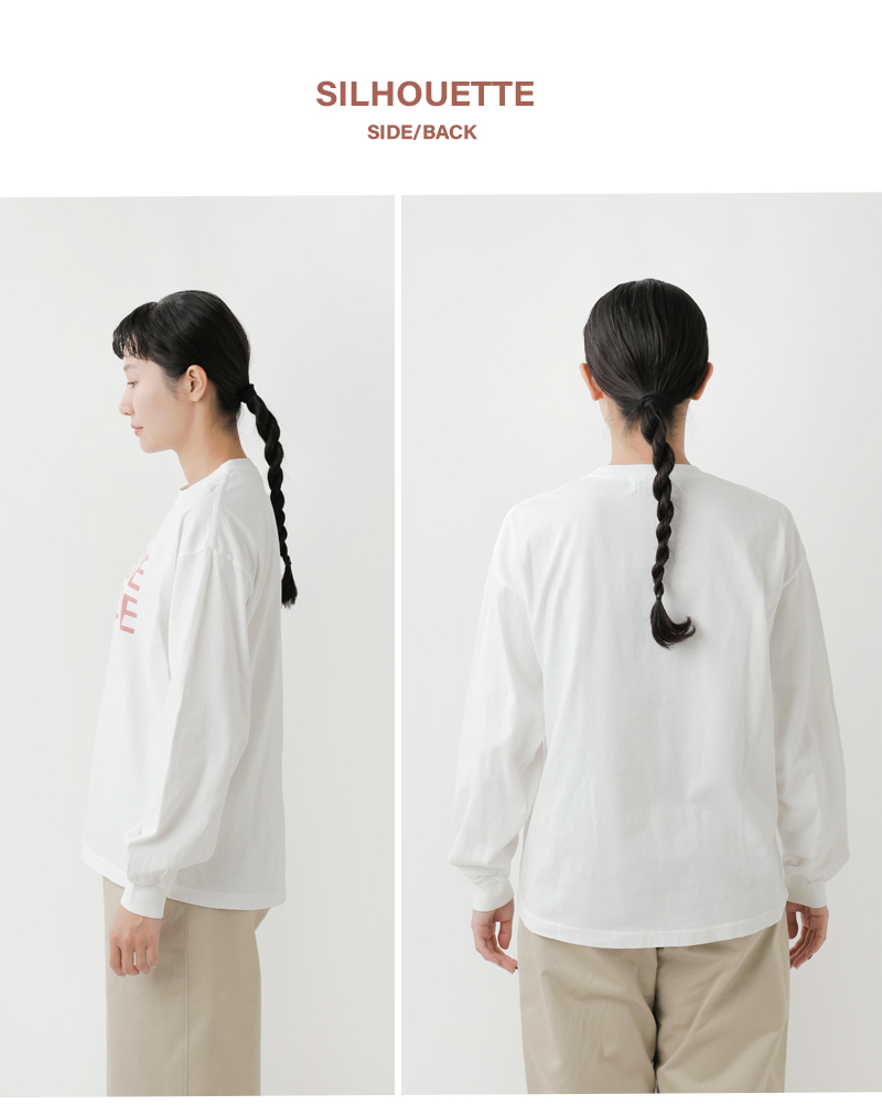 REMI RELIEFコットン HARD SP加工 天竺 長袖 Tシャツ rn29373169-70