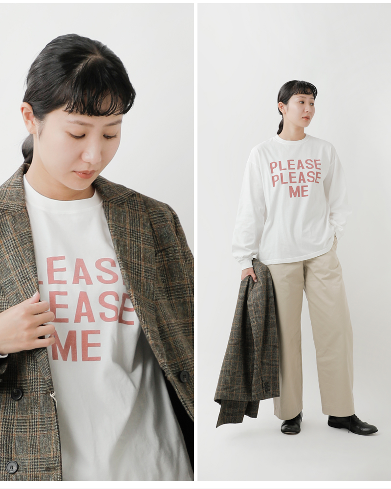 REMI RELIEFコットン HARD SP加工 天竺 長袖 Tシャツ rn29373169-70