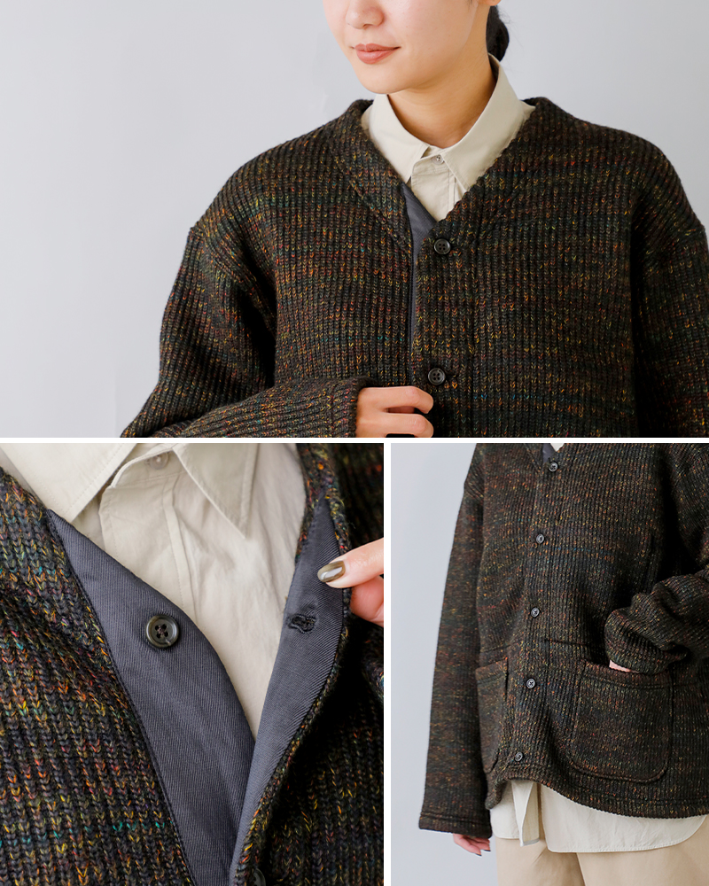 ENGINEERED GARMENTS(エンジニアド ガーメンツ)ウールニットカーディガン“KnitCardigan”rv063