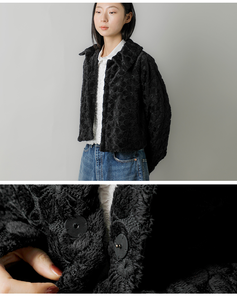 クーポン対象】RHODOLIRION ロドリリオン オリジナル刺繍 ファー