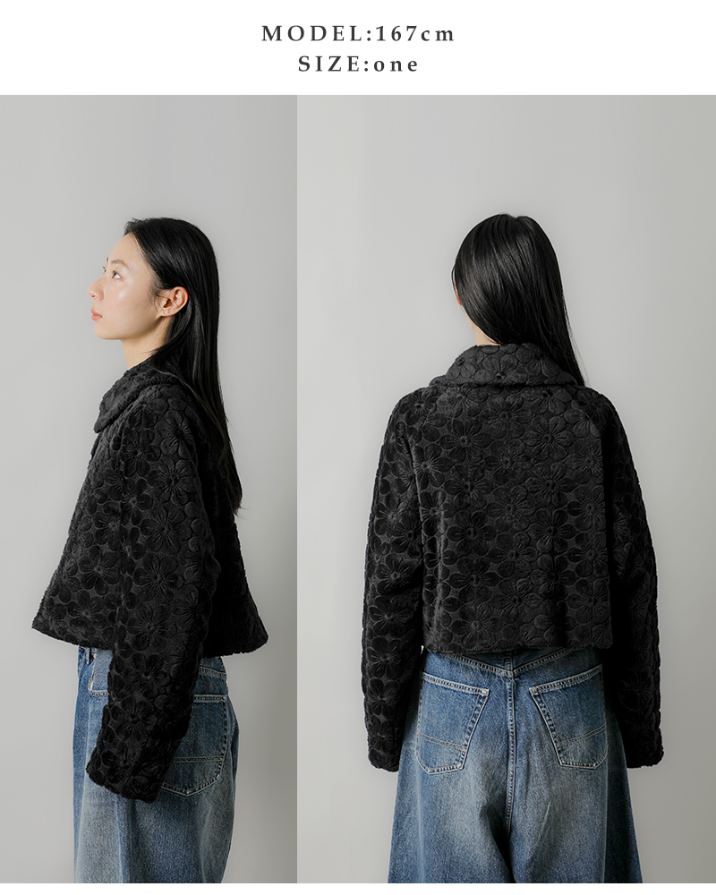 RHODOLIRION(ロドリリオン)オリジナル刺繍ファーブルゾン“FurBlouson”rv1030-32