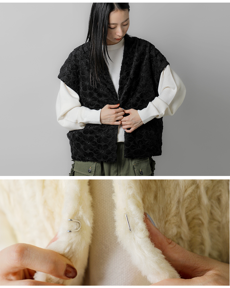 RHODOLIRION(ロドリリオン)オリジナル刺繍ファーボレロ“FurBolero”rv1031-33