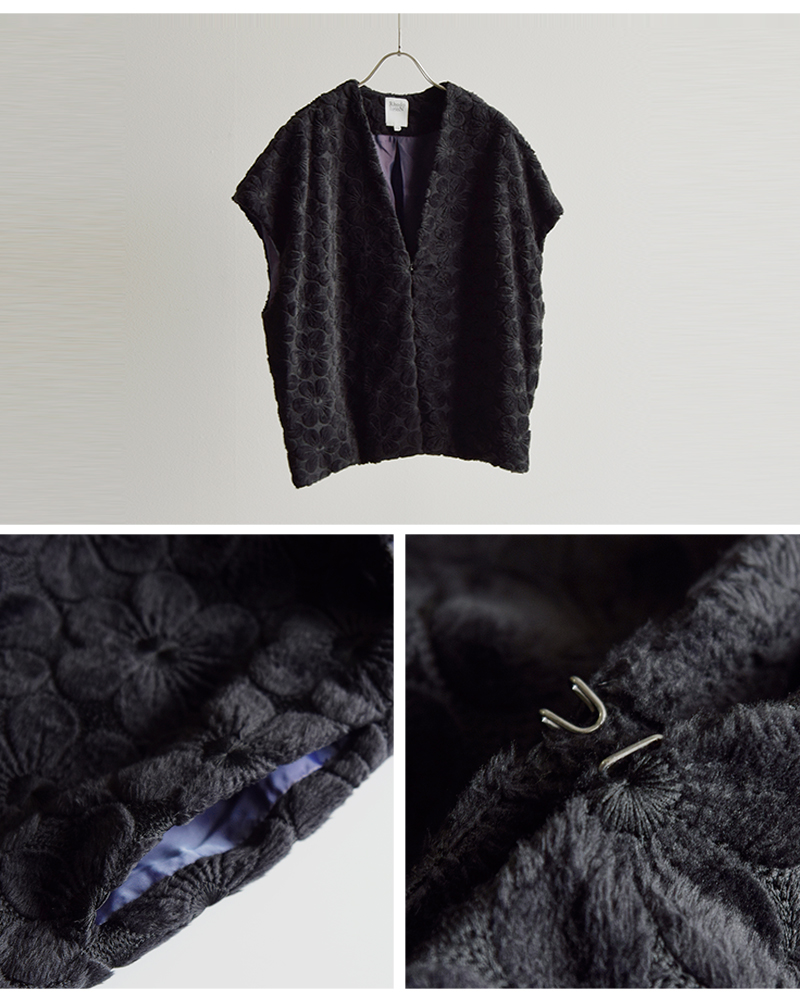 RHODOLIRION(ロドリリオン)オリジナル刺繍ファーボレロ“FurBolero”rv1031-33