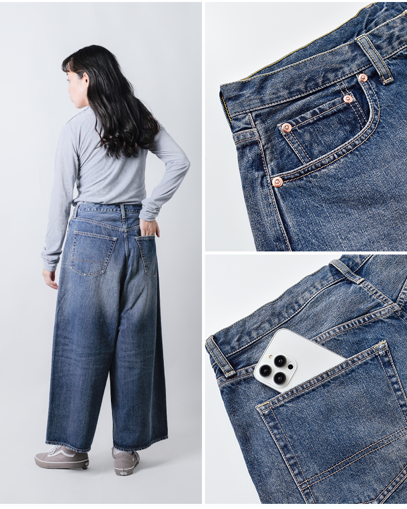 RHODOLIRION5ポケットサルエルデニムパンツ“5PocketsSarrouelPants”rv1055
