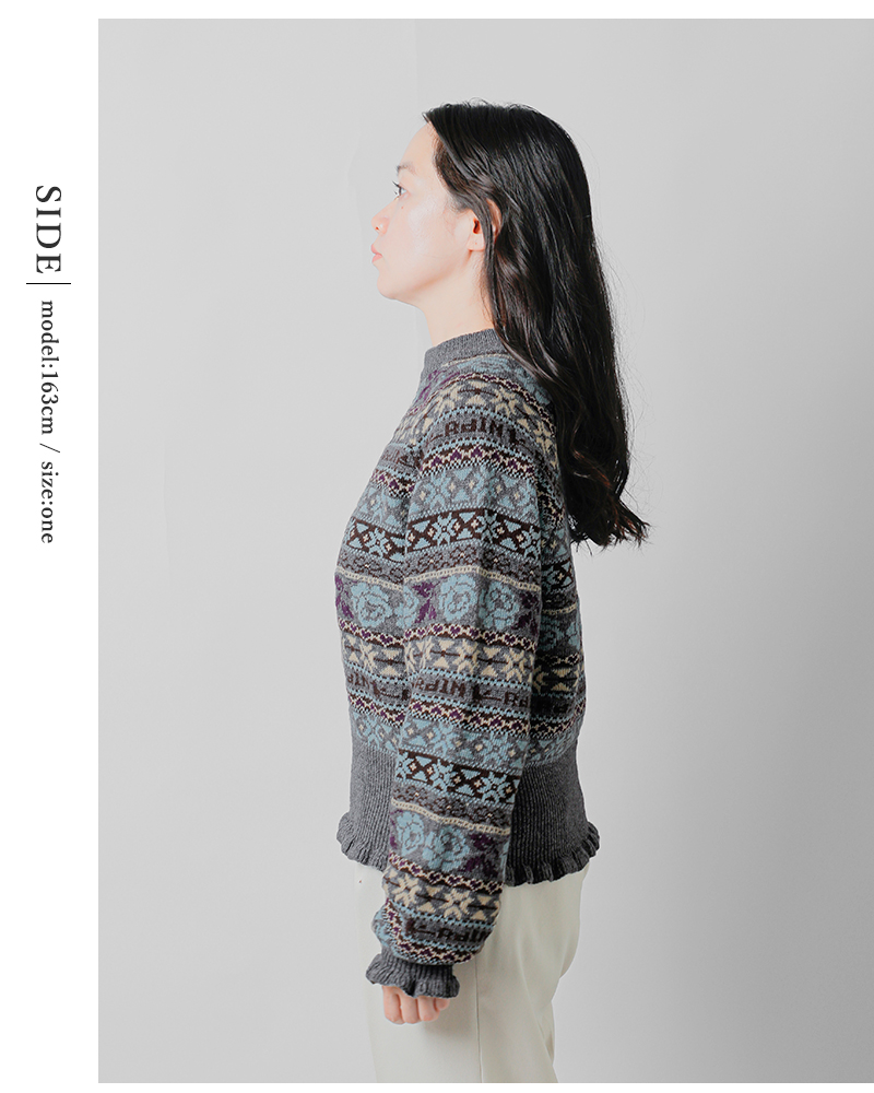 RHODOLIRION(ロドリリオン)フェアアイルセーター“FairIsleSweater”rv1059