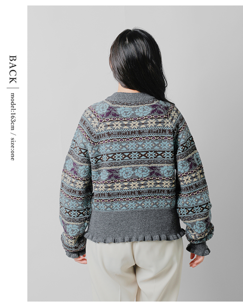 RHODOLIRION(ロドリリオン)フェアアイルセーター“FairIsleSweater”rv1059