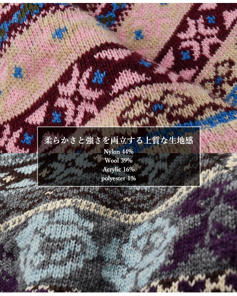RHODOLIRION(ロドリリオン)フェアアイルセーター“FairIsleSweater”rv1059