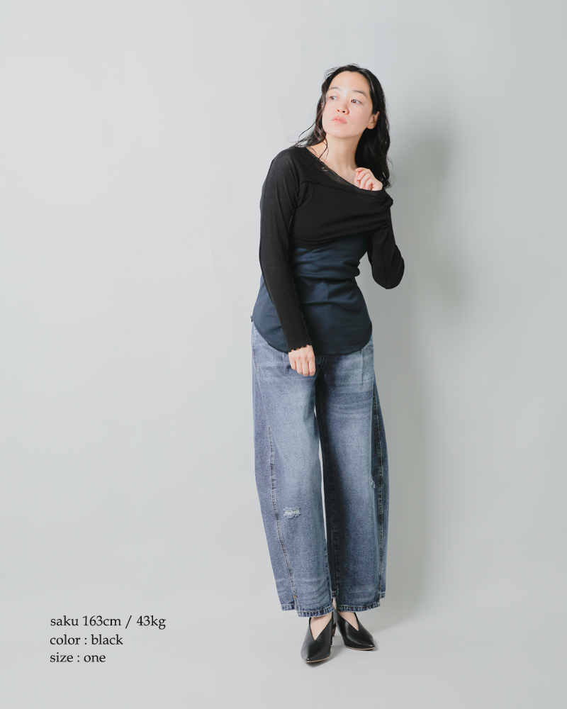 RHODOLIRION(ロドリリオン)コットンタンクトップ長袖ユニットTシャツ“TankTopLongSleeveUnitTee”rv1083