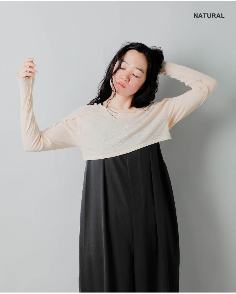 RHODOLIRION(ロドリリオン)コットンタンクトップ長袖ユニットTシャツ“TankTopLongSleeveUnitTee”rv1083