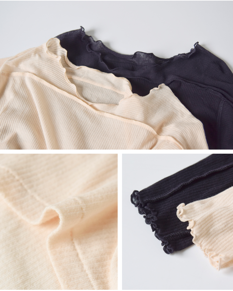 RHODOLIRION(ロドリリオン)コットンタンクトップ長袖ユニットTシャツ“TankTopLongSleeveUnitTee”rv1083