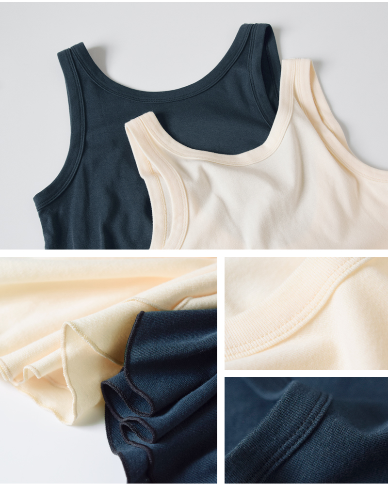 RHODOLIRION(ロドリリオン)コットンタンクトップ長袖ユニットTシャツ“TankTopLongSleeveUnitTee”rv1083