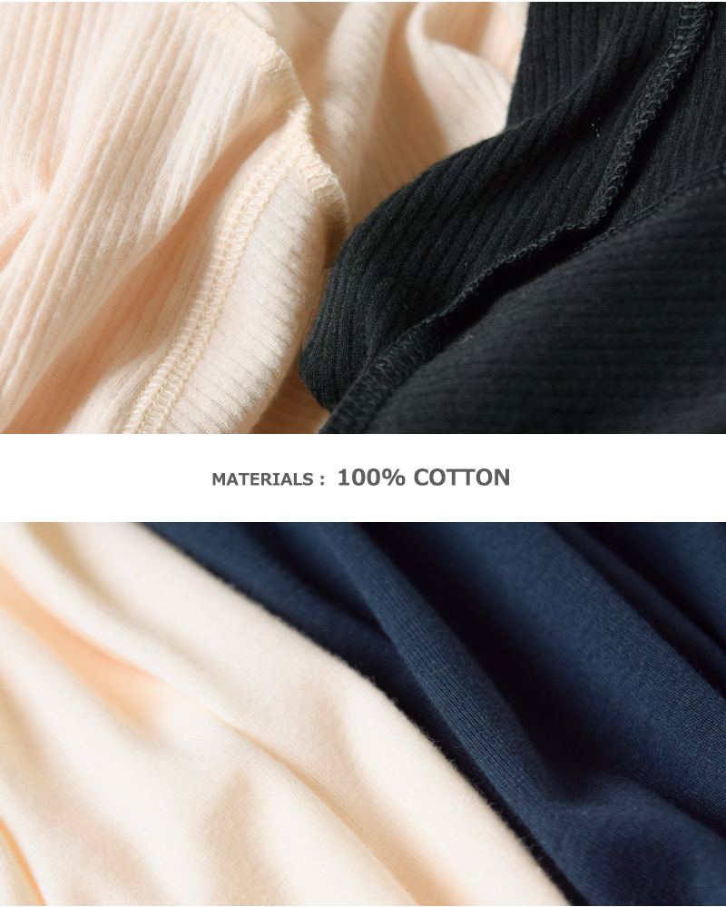 RHODOLIRION(ロドリリオン)コットンタンクトップ長袖ユニットTシャツ“TankTopLongSleeveUnitTee”rv1083