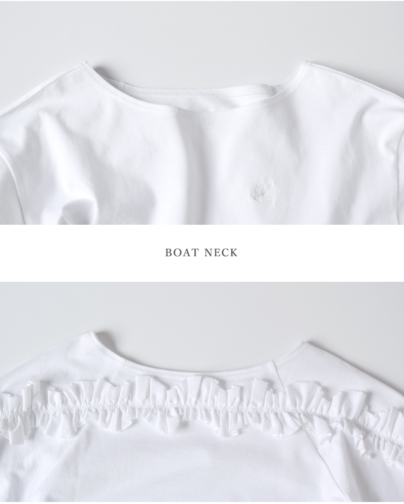 RHODOLIRION(ロドリリオン)コットンスワローフリルバスクシャツ“SwallowFrillBasqueShirt”rv1087