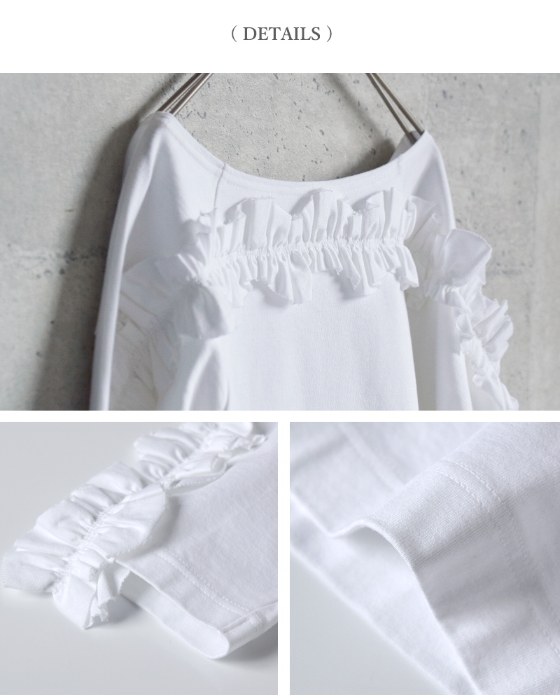 RHODOLIRION(ロドリリオン)コットンスワローフリルバスクシャツ“SwallowFrillBasqueShirt”rv1087